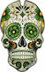 One Design Αυτοκόλλητο Προστατευτικό Ρεζερβουάρ Green Skull Πράσινο