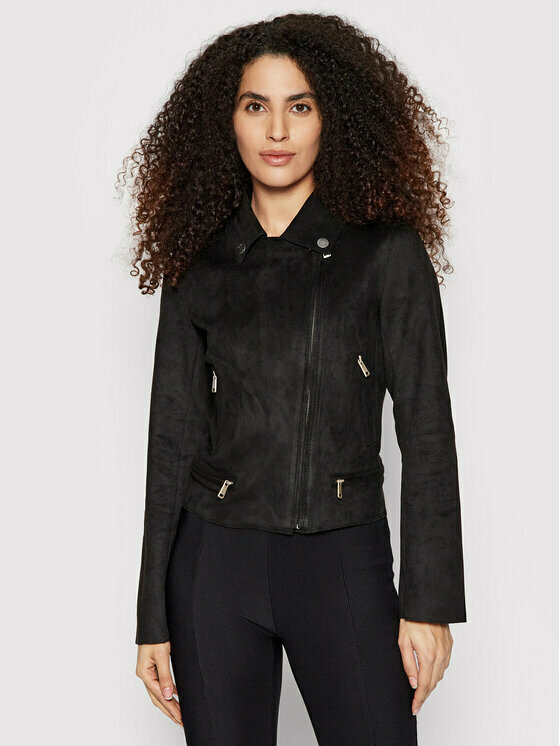 Guess W2RL20WEGB2 Γυναικείο Biker Jacket Μαύρο Skroutz.gr