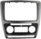 Carner DIN Fascia Panels 2 Din for Skoda Octavia 1Z 2009-2013 with automatic climate control Black/Silver