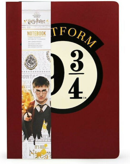 Wizarding World 9 3/4 Platform Тетрадка 240 Листа A5 На райета Червен