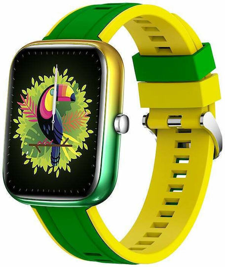 Colmi P8 BR 43mm Smartwatch (Green / Yellow)