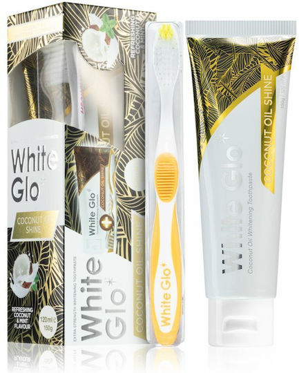 White Glo Coconut Oil Shine Οδοντόκρεμα για Λεύκανση 150gr