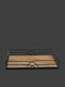 La Vista Wedding Tray Metallic / Wooden Brown 1pcs