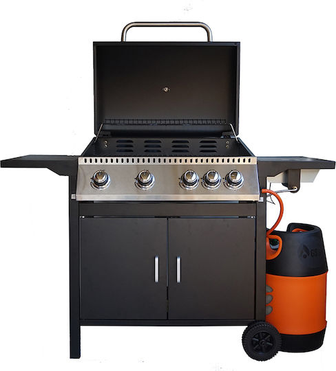 Berkman Gas Grill with 4 pcs 12kW and Side Burner