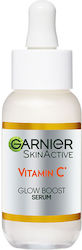 Garnier Booster Brightening Face Serum Skinactive Vitamin C Glow Suitable for All Skin Types with Niacinamide 30ml