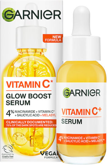 Garnier Skinactive Vitamin C Glow Booster Προσώπου με Βιταμίνη C & Νιασιναμίδη για Λάμψη & Πανάδες 30ml