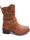 Super Mode Women's Biker Boots Camel