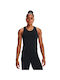 Under Armour Seamless Run Women's Athletic Blouse Sleeveless Black