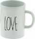 Love Cană Ceramică Albă 450ml 1buc