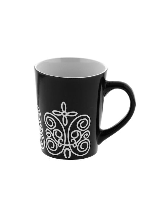 Tribal Tasse Keramik Schwarz 350ml 1Stück