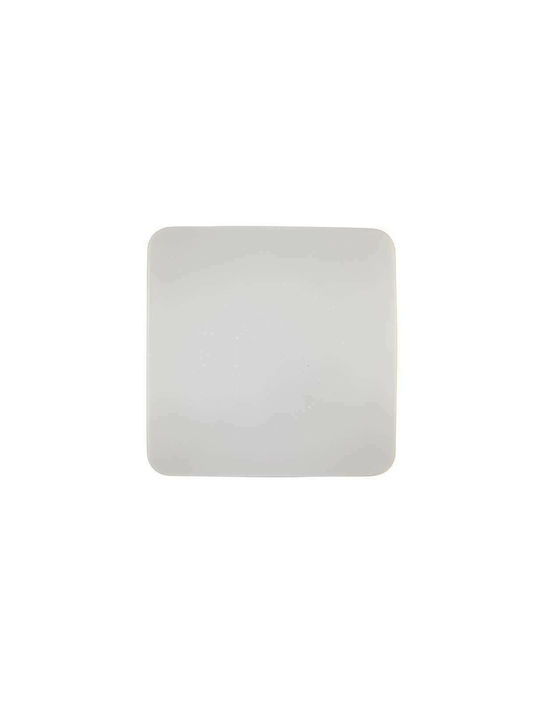 Fan Europe Κλασική Πλαστική Πλαφονιέρα Οροφής με Ενσωματωμένο LED σε Λευκό χρώμα 27cm