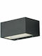 Fan Europe LED-W-Twin-S Wandmontierte Außen-Deckenleuchte LED IP54 12W mit Natürliches Weiß Licht Doppelstrahl 14x8.9x6.5εκ.