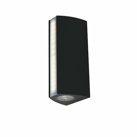 Fan Europe LED-W-Ray Spot de exterior montat pe perete LED IP54 14W cu Alb Natural Lumină Dublu Fascicul 20x8.5x7.8εκ.