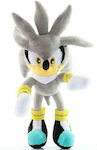 Jucărie de Pluș Sonic the Hedgehog Knuckles Silver 28 cm