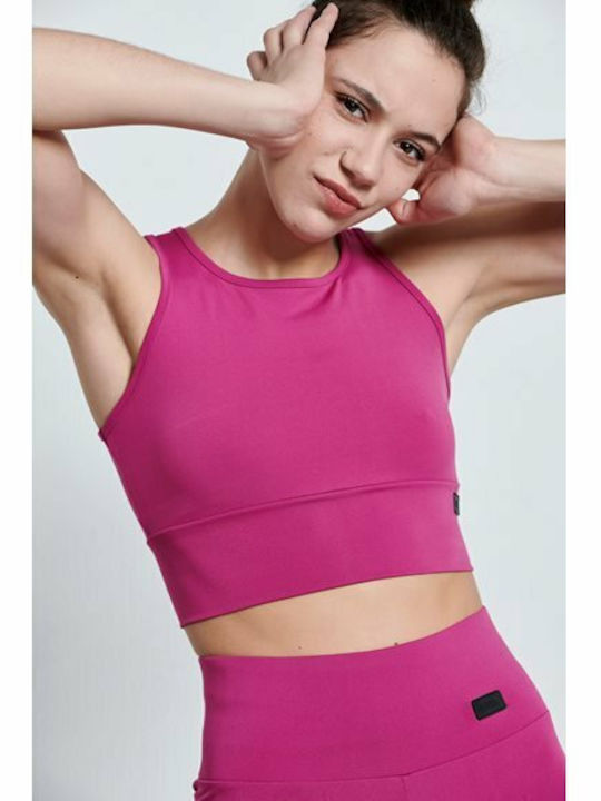 Women's Sports Bra without Padding Fuchsia