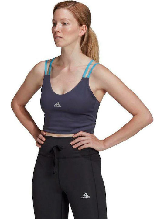 X Zoe Saldana Women's Sports Bra without Padding Navy Blue