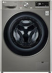 LG F2WV5S8S2PE Πλυντήριο Ρούχων Inverter Direct Drive 8.5kg με Ατμό 1200 Στροφών Inox