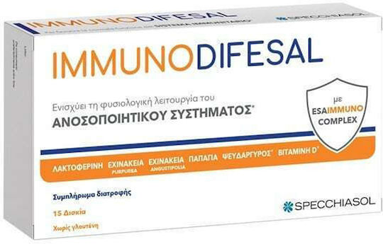 Specchiasol Immuno Difesal Supplement for Immune Support 15 caps