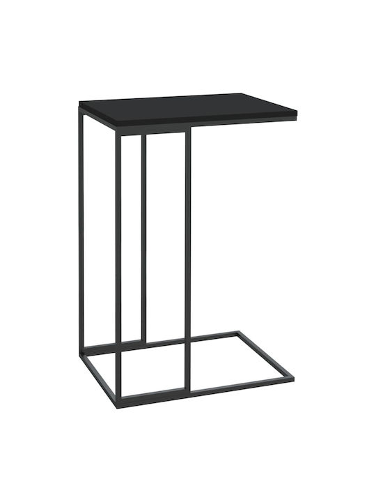 Rectangular Side Table Black L40xW30xH59cm