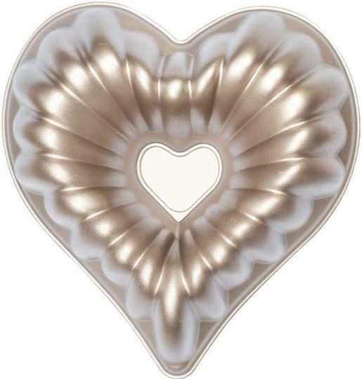 Decora Formă de Patiserie pentru Chec Inima din Aluminiu 28x27x10buc 1buc