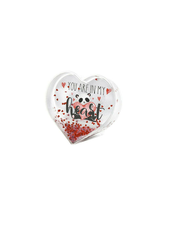 Legami Milano Κορνίζα Πλαστική σε Σχήμα Καρδιάς Glitter 10x6cm