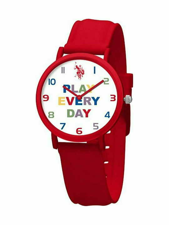 U.S. Polo Assn. Kinderuhr Rotes