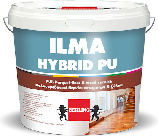 Berling ILMA Hybrid PU Βερνίκι Επιφάνειας Πολυουρεθάνης Νερού Άχρωμο Σατινέ 3lt