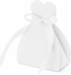 PartyDeco Wedding Favor Box White 14995 B-PUDP1-K-14995
