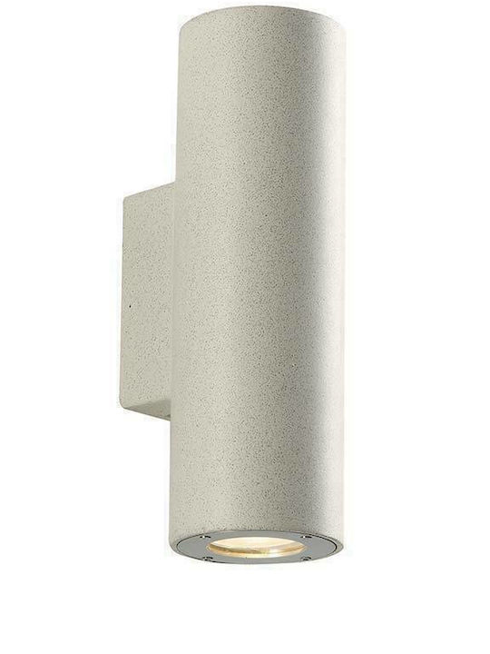Fan Europe Wandmontiertes Außen-Spotlight GU10 IP65 Doppelstrahl 25.4x11.1x8.3εκ.