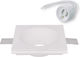 Lucas Square Plaster Frame for Spot GU10 White 12x12cm. 1pcs