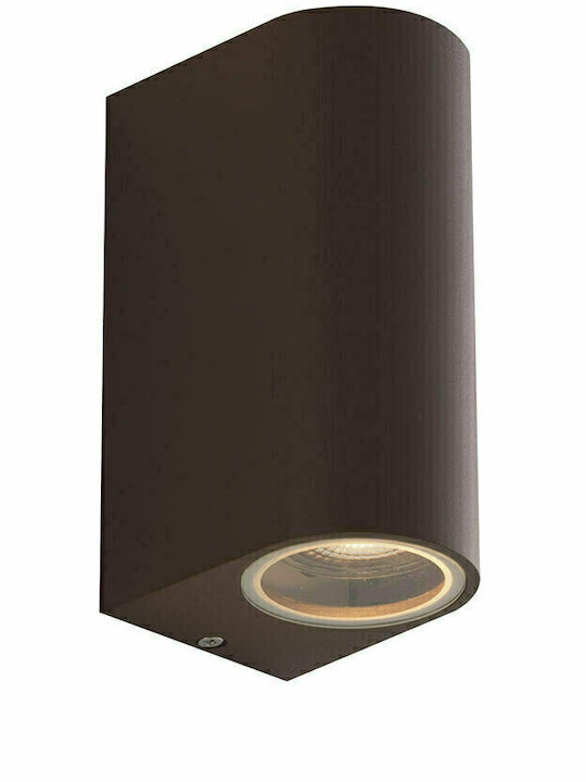 Fan Europe Wandmontiertes Außen-Spotlight GU10 IP54 Doppelstrahl 15.1x9.3x6.7εκ.
