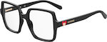 Moschino Plastic Eyeglass Frame Black MOL597 807