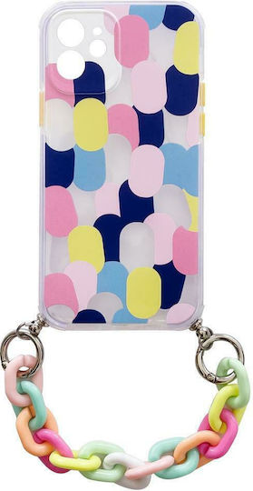 Hurtel Color Chain Flexible Back Cover Plastic / Silicone Multicolour (iPhone 13 mini)