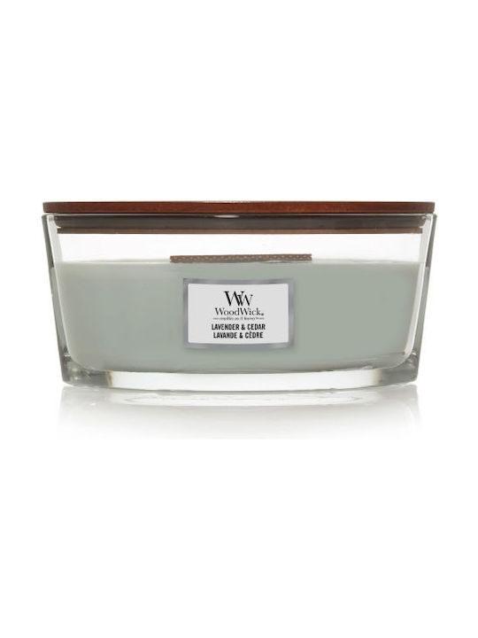 WoodWick Αρωματικό Κερί σε Βάζο με Άρωμα Lavender & Cedar 453gr