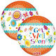 Ballon Folie Rund Orange 40cm