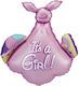 Balloon Foil Jumbo Girl Birth Pink 86cm