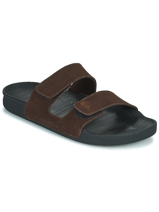 Quiksilver Rivi Leder Herrensandalen in Braun Farbe