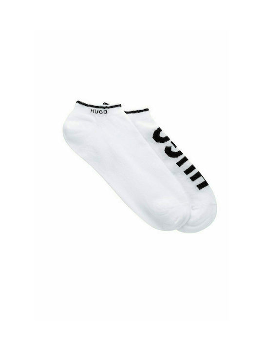 Hugo Boss Men's Solid Color Socks White 2Pack