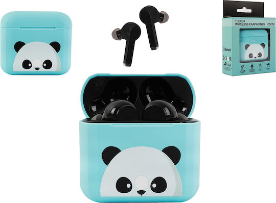 I-Total XL2045 In-Ear Bluetooth-Freisprecheinrichtung Kopfhörer mit Ladeetui Panda