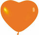 Ballon Latex Herz Orange 30cm