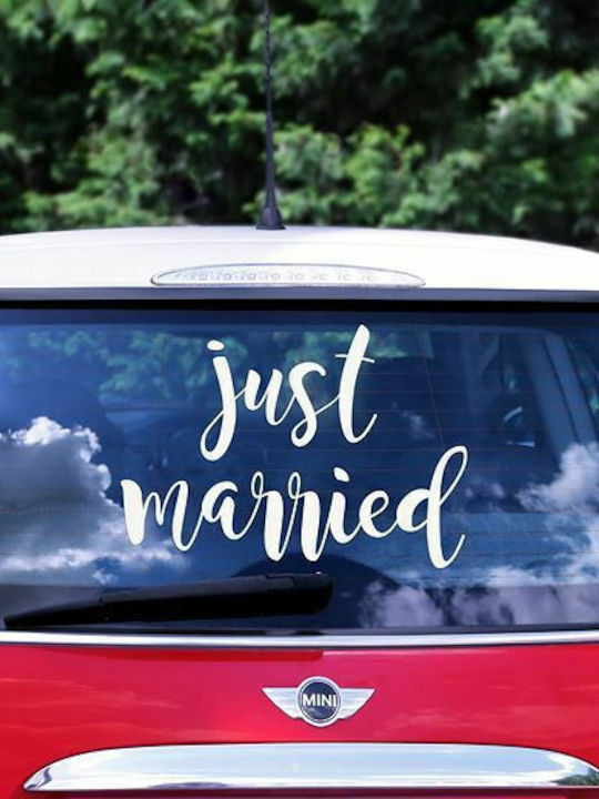 PartyDeco Διακοσμητικό Γάμου Just Married 45cm