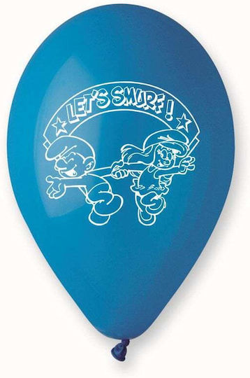 Composition with 25 Balloons Latex Blue Round 30cm