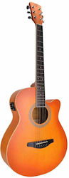 Soundsation Saguaro-HW-CE Semi-Acoustic Cutaway Guitar