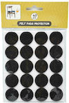 Ankor 815685 Round Furniture Protectors with Sticker 25mm 40pcs