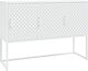 Metallic Buffet Λευκό L105xW35xH75cm