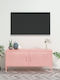 TV Stand Metal Pink L105xW35xH50cm