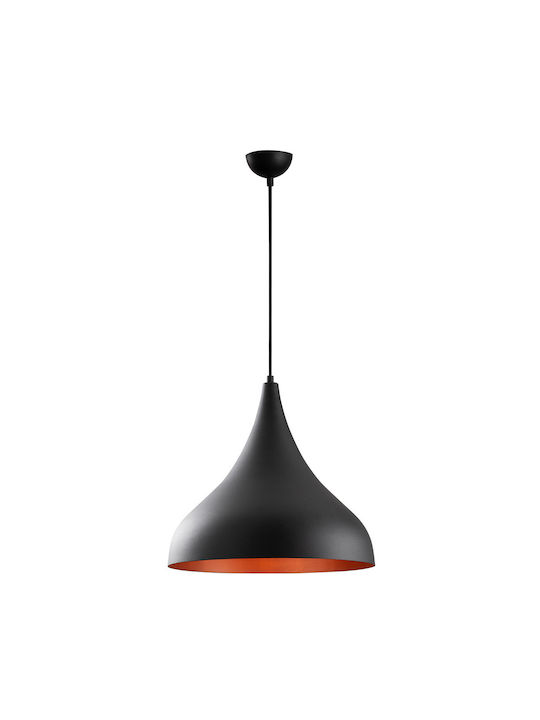 Sheen Berceste Lustră O singură lumină Bell pentru soclu E27 Negru