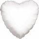 Balloon Valentine's Day Heart White 46cm