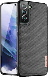 Dux Ducis Fino Silicone / Fabric Back Cover Black (Galaxy S22+ 5G)