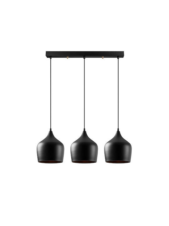 Dodo Pendant Lamp 3xE27 Black